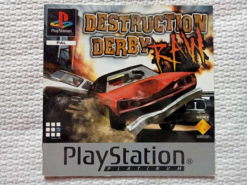 Destruction Derby RAW - MANUAL ONLY (PS1)