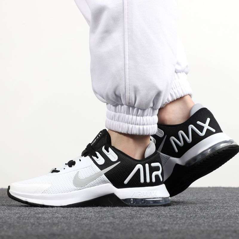 Nike Men`s Air Max Alpha Trainer 4 White/ Wolf Grey Black CW3396 100 Size UK 7/8 (SA 7/8)