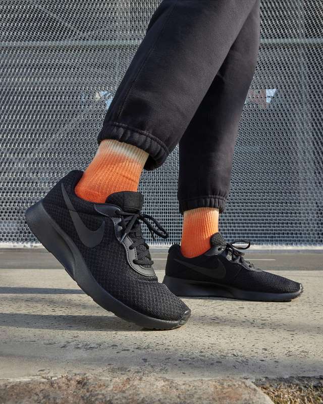 Nike Men`s TANJUN Black/Barely Volt/Black DJ6258 001 Size UK 9 (SA 9)