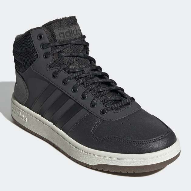 adidas Men`s HOOPS 2.0 MID Carbon/ Graphite GZ7959 Size UK 10.5 (SA 10.5)