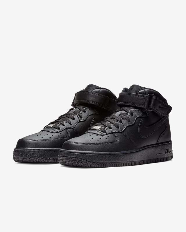 Nike Men's Air Force 1 Mid '07 Black/Black CW2289 001 Size UK 9/10 (SA 9/10)