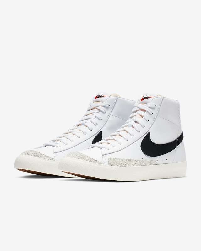 Nike Men`s Blazer Mid '77 Vintage White/ Black BQ6806 100 Size UK 11 (SA 11)