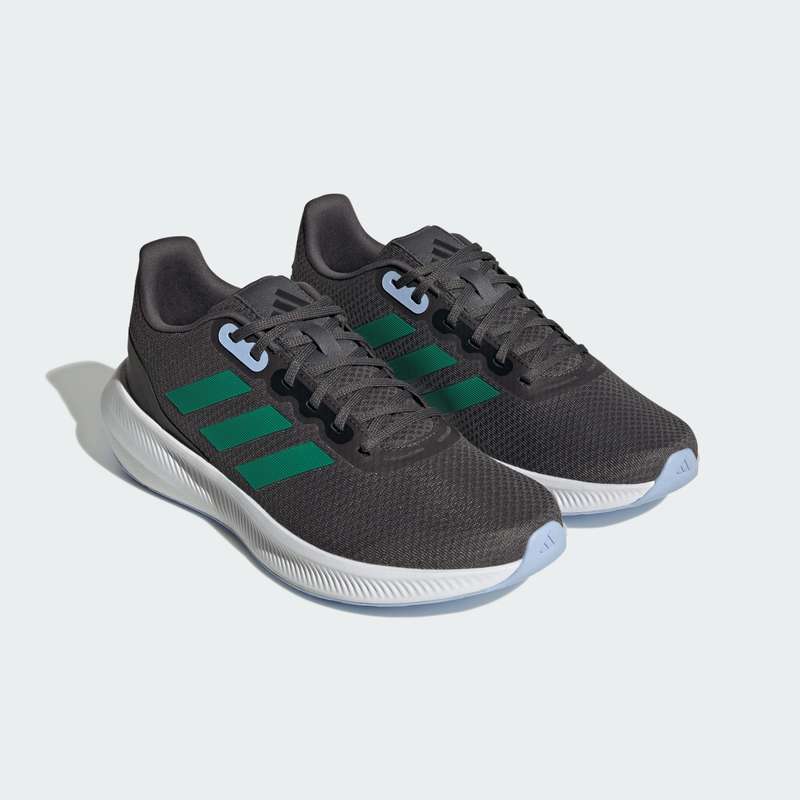 adidas Men`s Runfalcon 3.0 Cloudfoam Low Running Grey Six/ Court Green HP7552 Size UK 11 (SA 11)