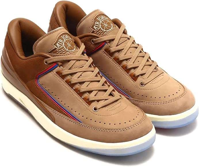 Nike Men`s Jordan 2 Retro Low Two 18 Rocky Tan/ British Tan DV7129 222 Size UK 10 (SA 10)