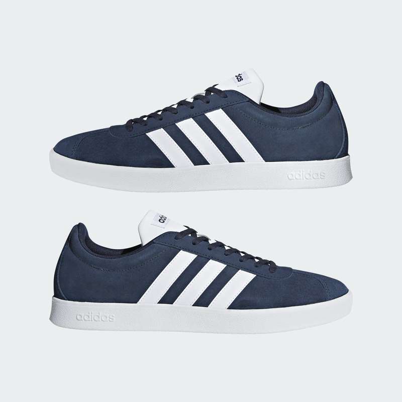 adidas Men`s VL Court 2.0 Collegiate Navy / Cloud White DA9854 Size UK 11 (SA 11)