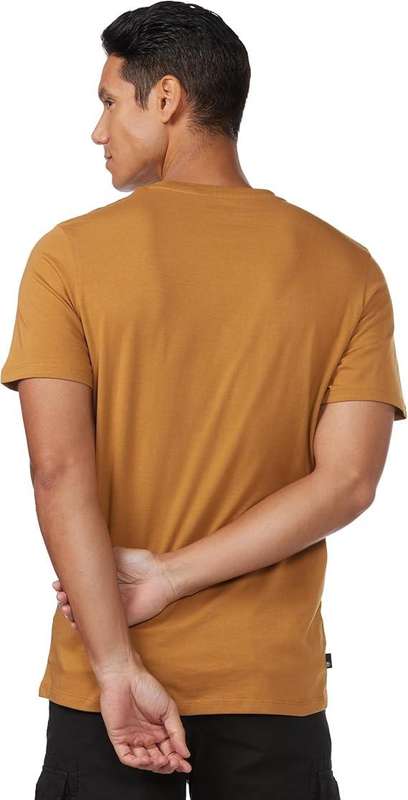 TIMBERLAND Men`s Northwood TFO Wordmark Logo Short Sleeve Tee Wheat TB0A5RB6 Size Large