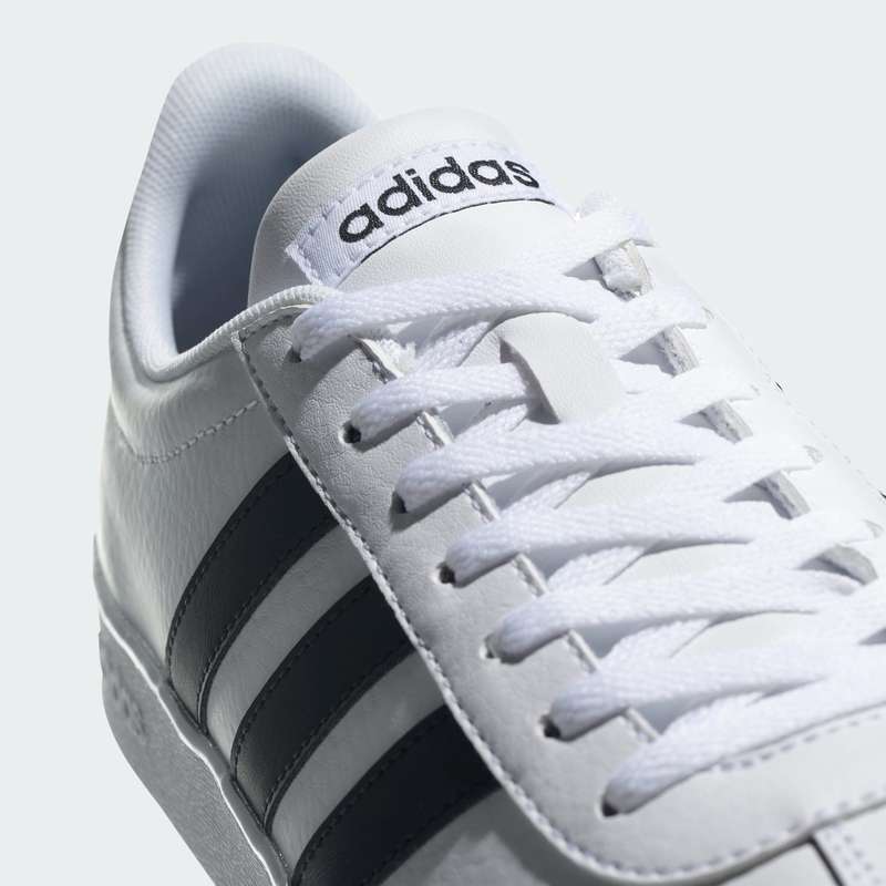 adidas Men`s VL Court 2.0 Cloud White / Core Black DA9868 Size UK 10 (SA 10)