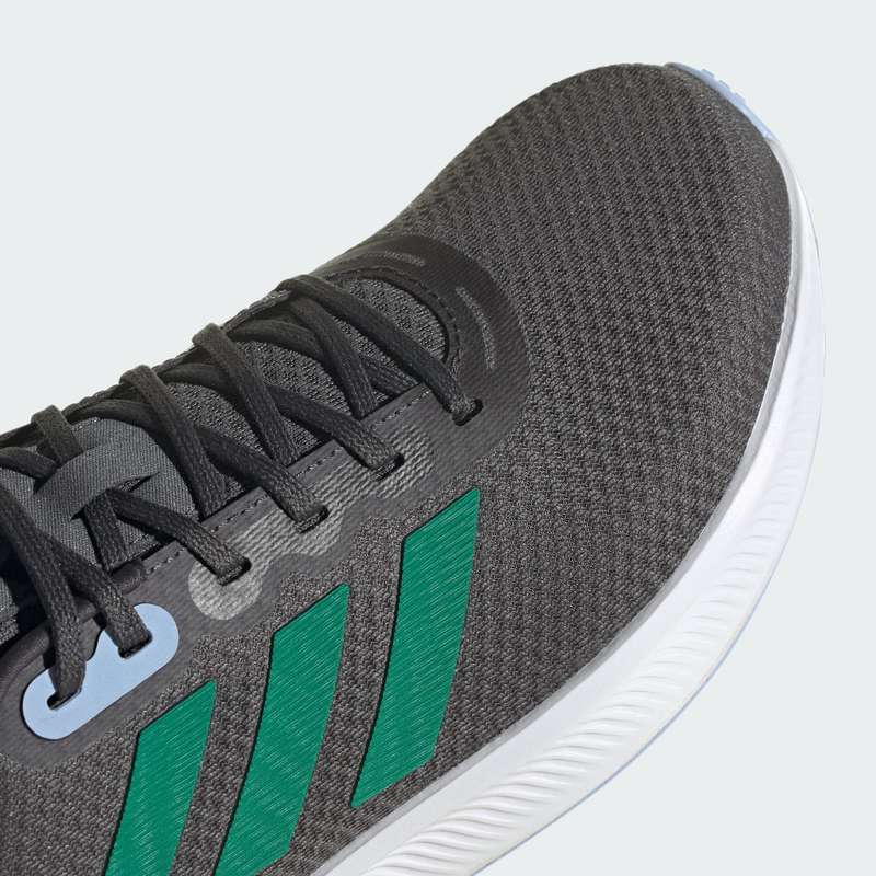 adidas Men`s Runfalcon 3.0 Cloudfoam Low Running Grey Six/ Court Green HP7552 Size UK 11 (SA 11)