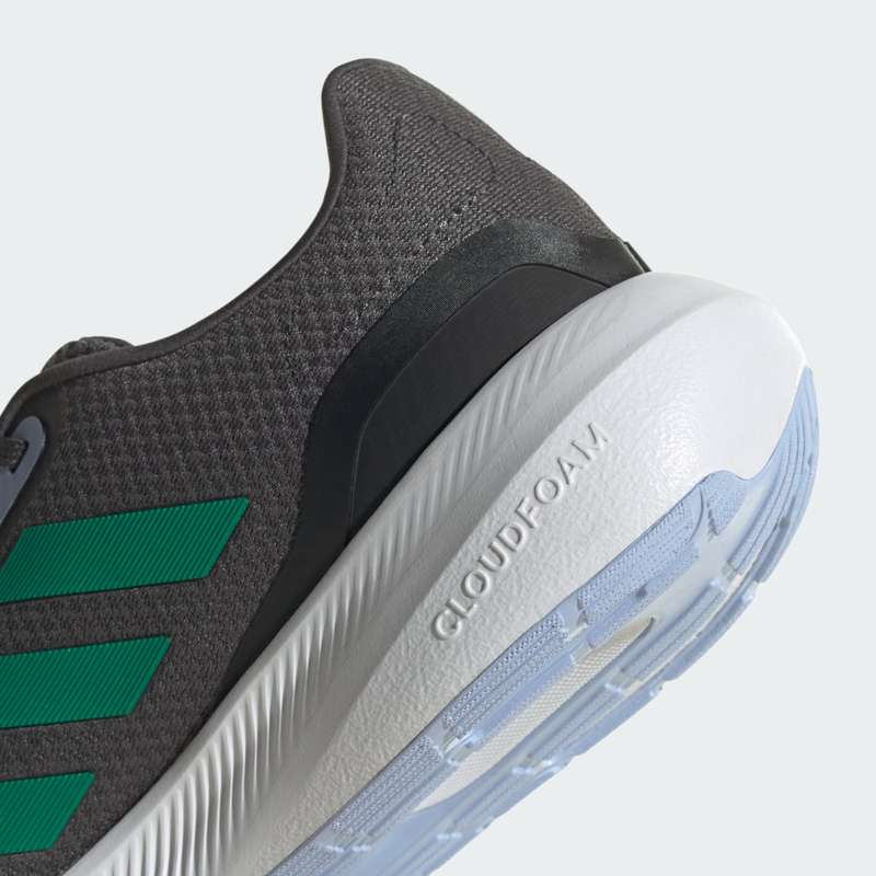 adidas Men`s Runfalcon 3.0 Cloudfoam Low Running Grey Six/ Court Green HP7552 Size UK 11 (SA 11)