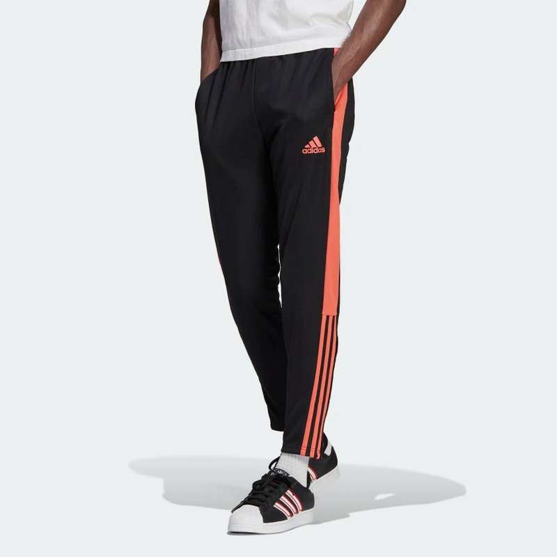 adidas Men`s TIRO ESSENTIAL PANTS Black/ Semtur HE7162 Size Large