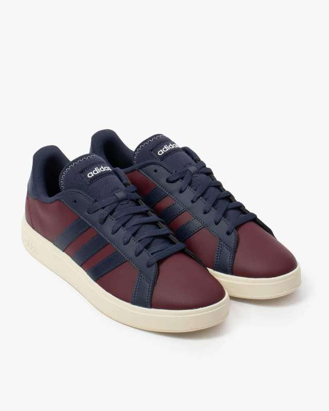 adidas Men`s Grand Court Base 2.0 Shadow Red / Shadow Navy / Off White ID4458 Size UK 11 (SA 11)