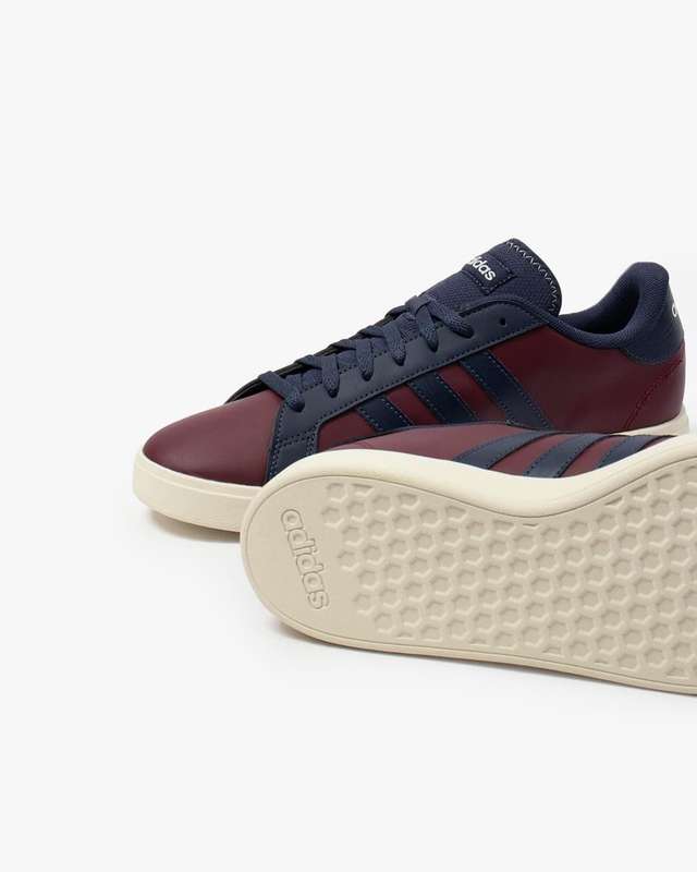 adidas Men`s Grand Court Base 2.0 Shadow Red / Shadow Navy / Off White ID4458 Size UK 11 (SA 11)