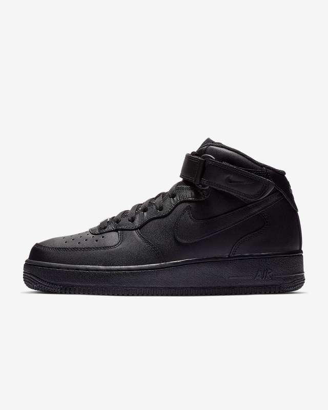 Nike Men's Air Force 1 Mid '07 Black/Black CW2289 001 Size UK 9/10 (SA 9/10)