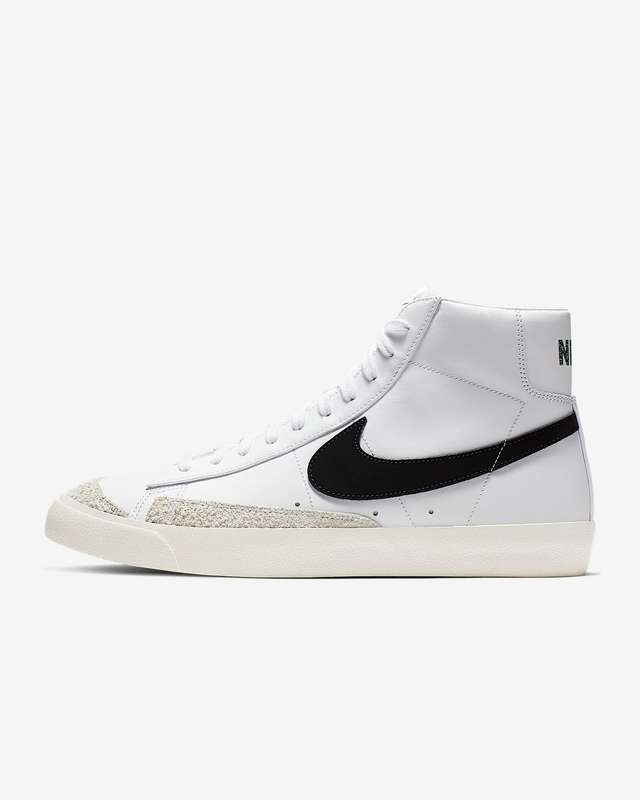 Nike Men`s Blazer Mid '77 Vintage White/ Black BQ6806 100 Size UK 11 (SA 11)