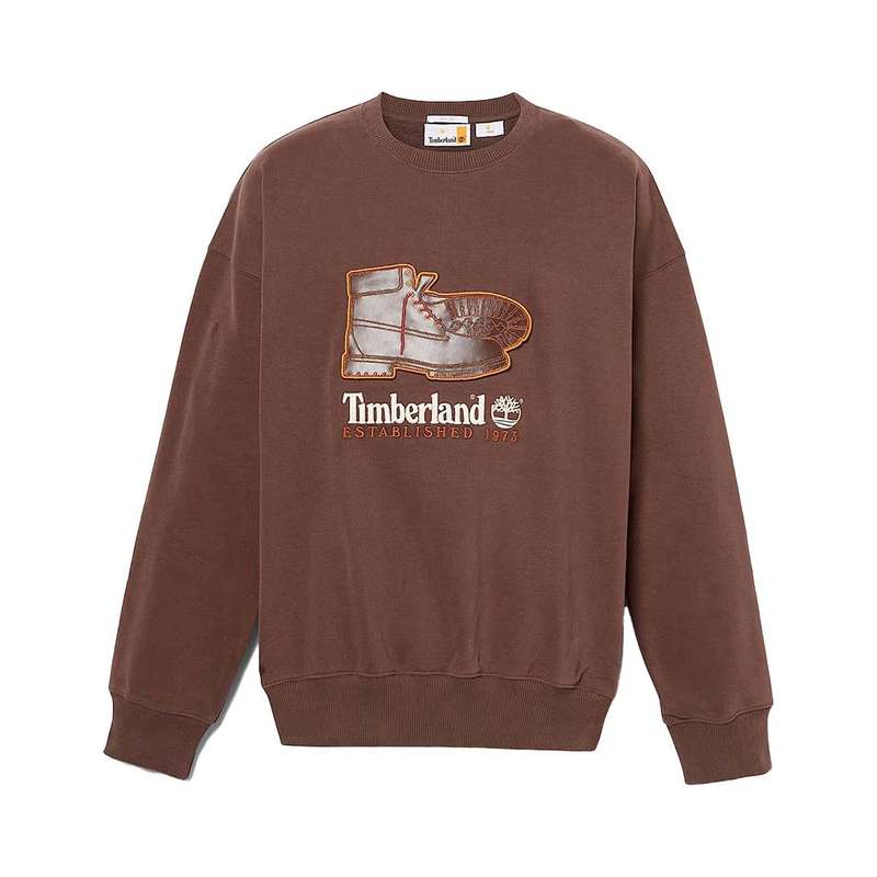 Timberland UNISEX Box Fit Badge Crew Chocolate TB0A62XK 243