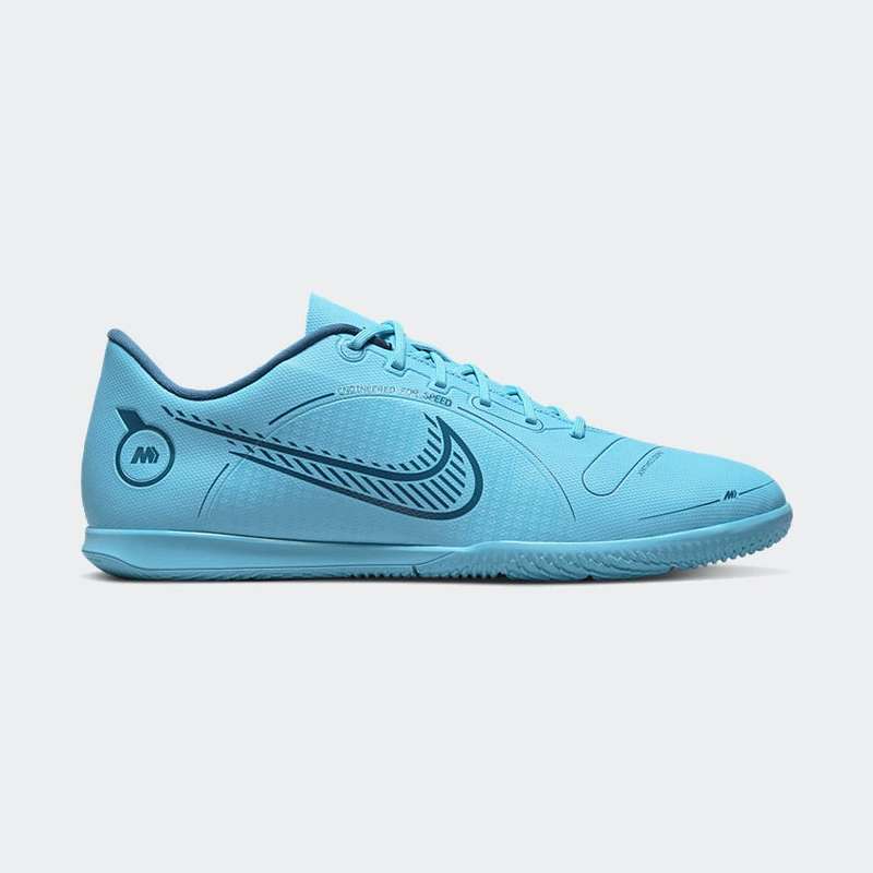 Nike Men`s Vapor 14 Club Indoor Chlorine Blue/ Laser Orange DJ2906 484 Size UK 7.5/8.5 (SA 7.5/8.5)