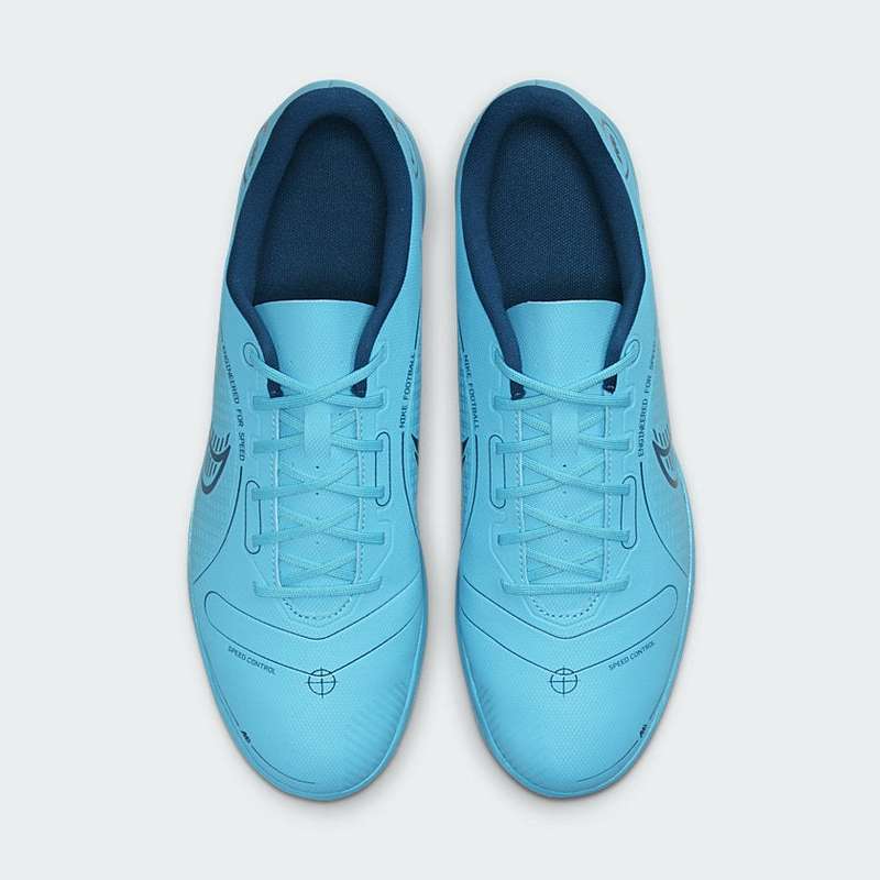 Nike Men`s Vapor 14 Club Indoor Chlorine Blue/ Laser Orange DJ2906 484 Size UK 7.5/8.5 (SA 7.5/8.5)