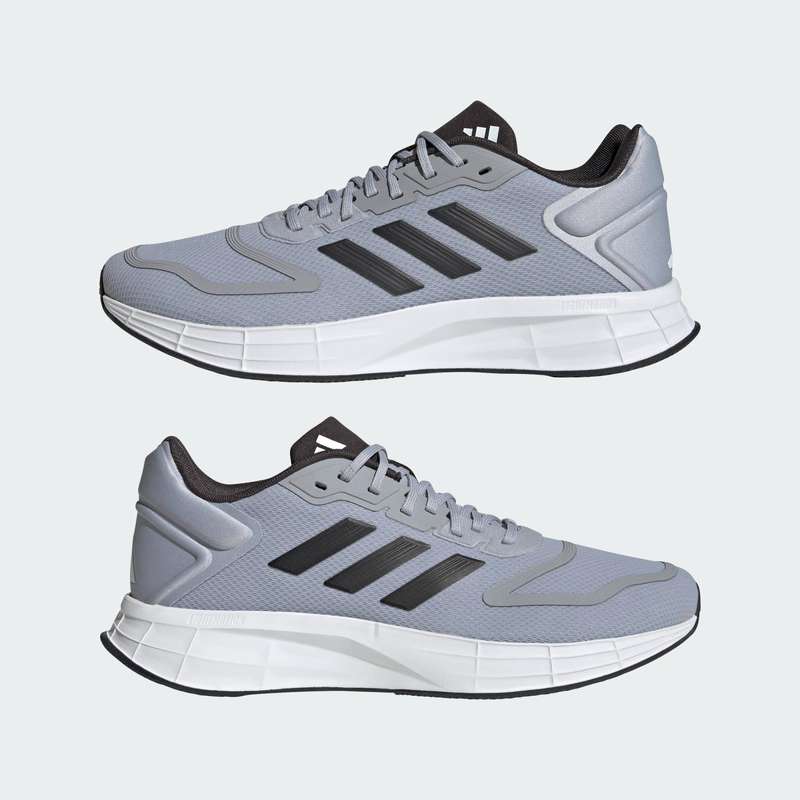 adidas Men`s Duramo 10 Halo Silver/ Carbon/ Cloud White HP2381 Size UK 8 (SA 8)