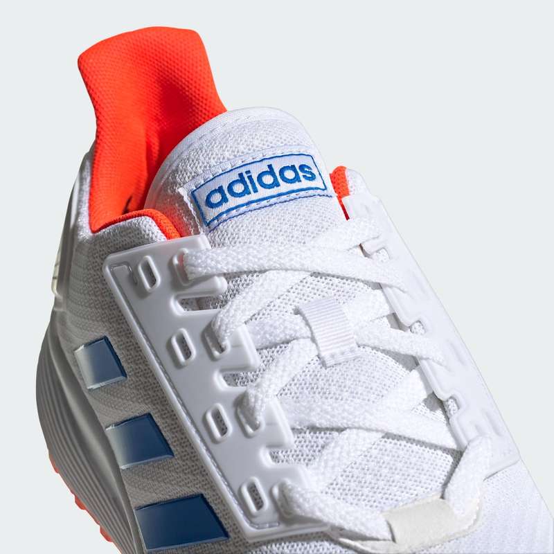 adidas Men`s DURAMO 9 Cloud White/ Glow Blue/ Solar Red EG8665 Size UK 10 (SA 10)