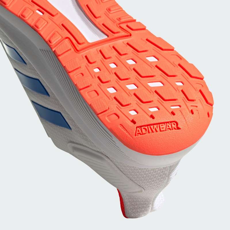 adidas Men`s DURAMO 9 Cloud White/ Glow Blue/ Solar Red EG8665 Size UK 10 (SA 10)