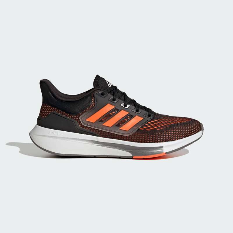 Adidas Men's EQ21 Run Core Black/Solar Orange/Iron Metallic GY2193 Size UK 9 (SA 9)