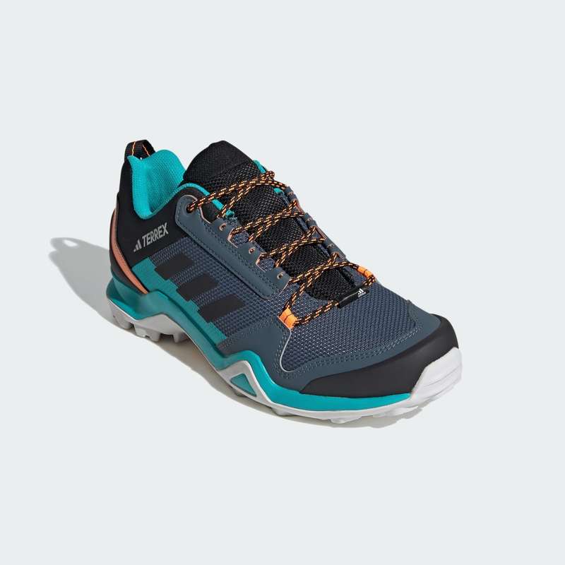 adidas TERREX Men`s AX3 Hiking Blue/ Core Black/ Orange FV6852 Size UK 9.5/10.5 (SA 9.5/10.5)