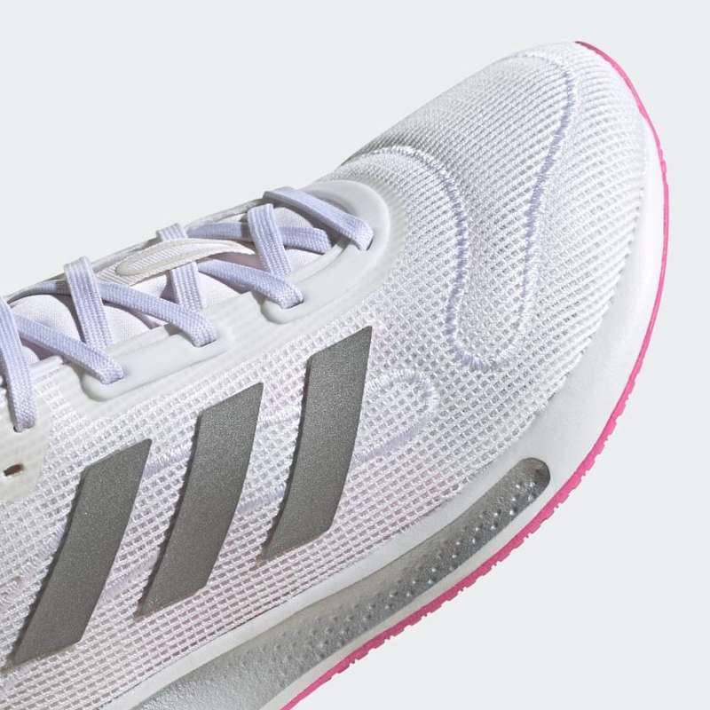 adidas Galaxar Run Cloud White / Silver Metallic / Screaming Pink FX6880 Size UK 6 (SA 6)