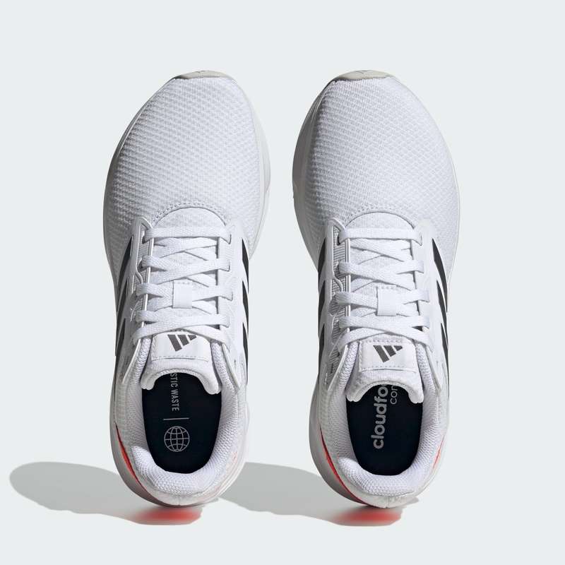 adidas Men`s Galaxy 6 Cloud White / Grey Five / Solar Red HP2419 Size UK 10/11 (SA 10/11)