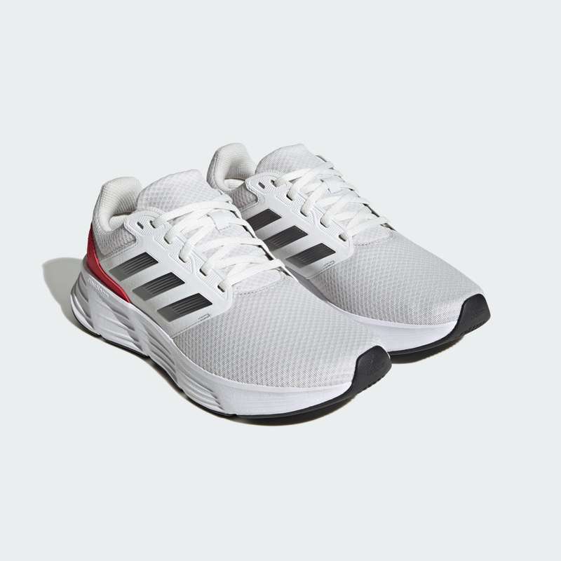 adidas Men`s Galaxy 6 Crystal White / Night Metallic / Scarlet IE1975 Size UK 11.5 (SA 11.5)