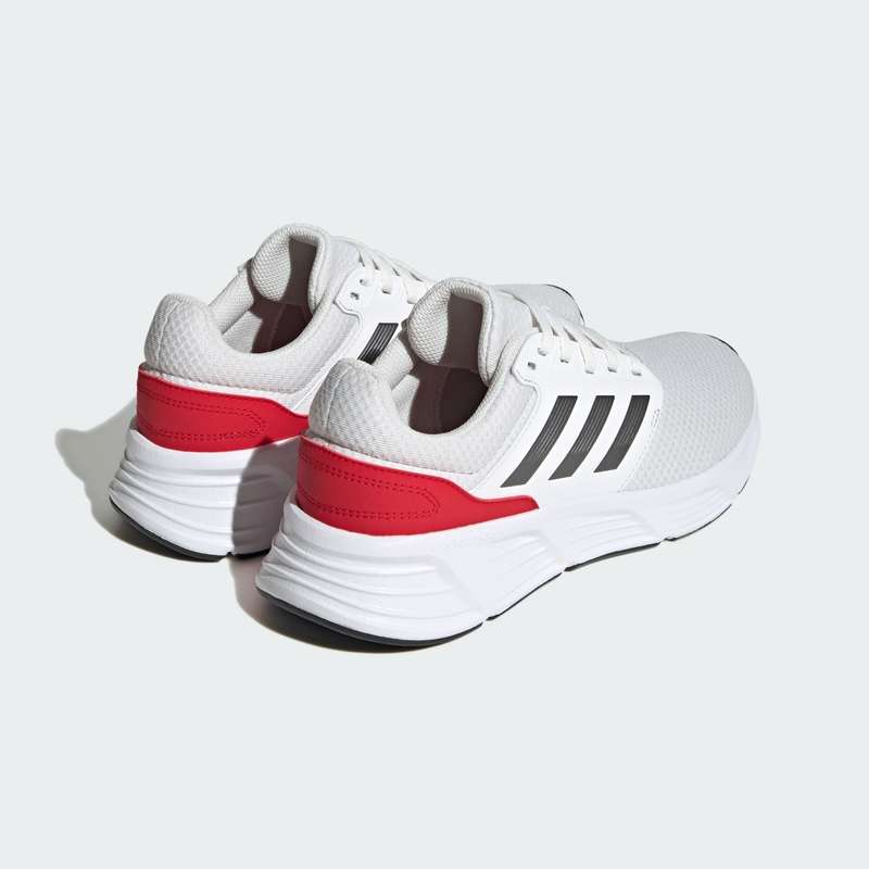 adidas Men`s Galaxy 6 Crystal White / Night Metallic / Scarlet IE1975 Size UK 11.5 (SA 11.5)