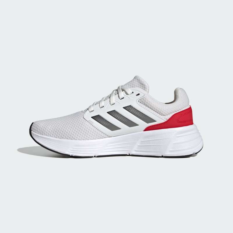 adidas Men`s Galaxy 6 Crystal White / Night Metallic / Scarlet IE1975 Size UK 11.5 (SA 11.5)