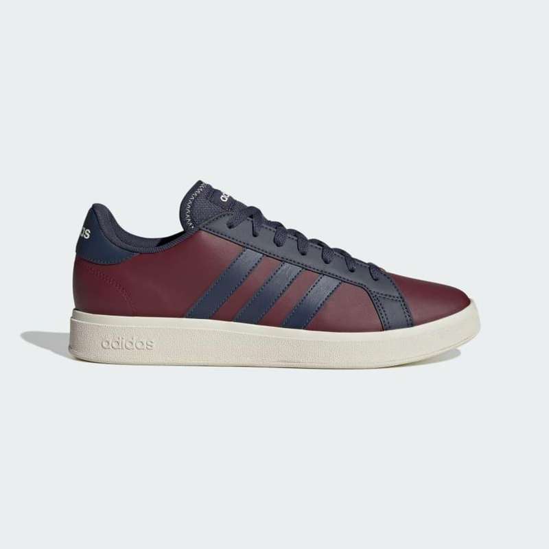 adidas Men`s Grand Court Base 2.0 Shadow Red / Shadow Navy / Off White ID4458 Size UK 11 (SA 11)