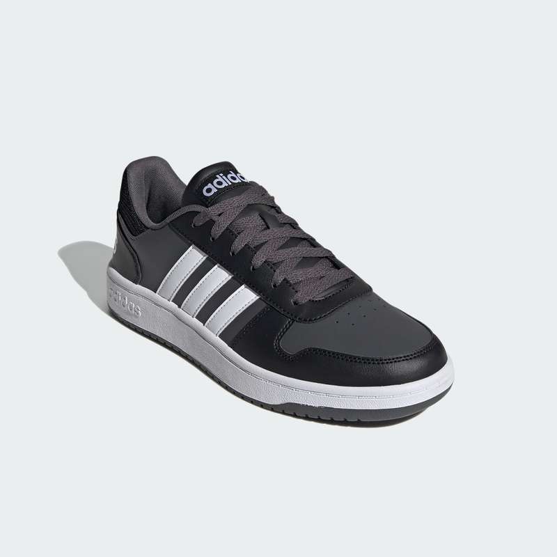 adidas Men`s HOOPS 2.0 Core Black/ Cloud White/ Grey Six FY8626 Size UK 11.5 (SA 11.5)