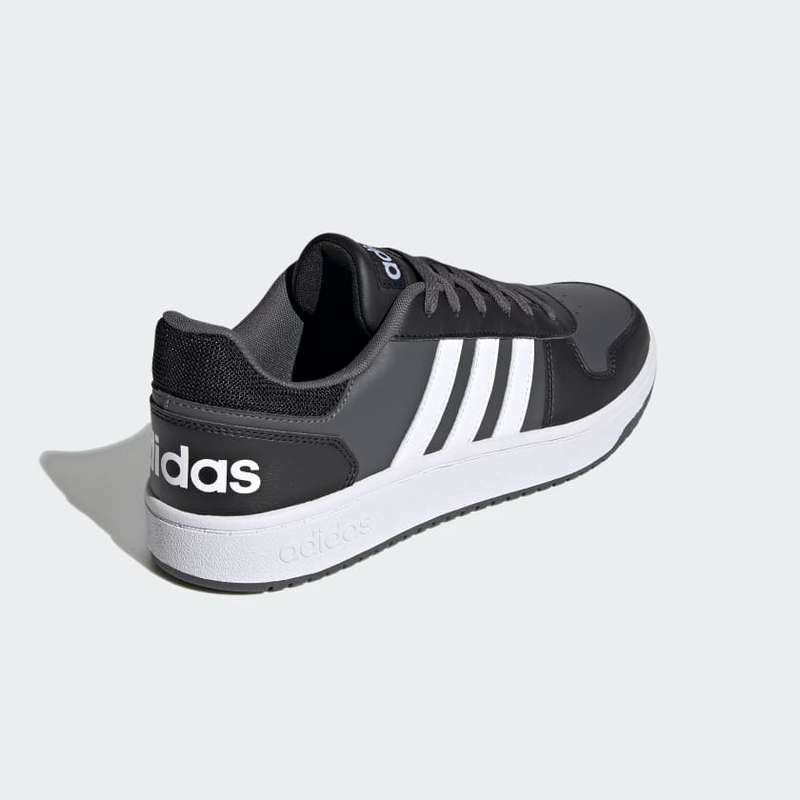adidas Men`s HOOPS 2.0 Core Black/ Cloud White/ Grey Six FY8626 Size UK 11.5 (SA 11.5)