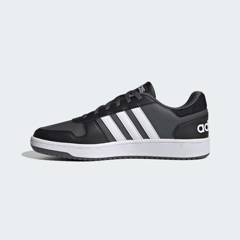 adidas Men`s HOOPS 2.0 Core Black/ Cloud White/ Grey Six FY8626 Size UK 11.5 (SA 11.5)