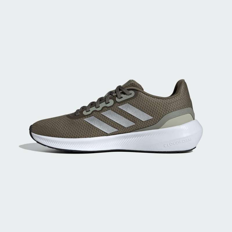 adidas Men`s Runfalcon 3.0 Olive Strata/ Silver Metallic/ Putty Grey IE0737 Size UK 10.5 (SA 10.5)