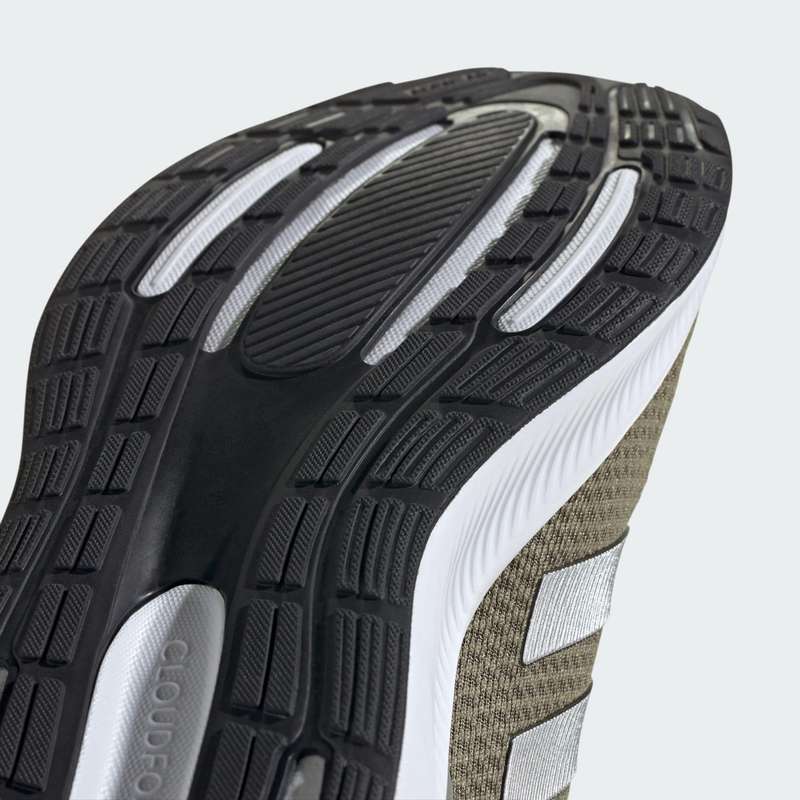 adidas Men`s Runfalcon 3.0 Olive Strata/ Silver Metallic/ Putty Grey IE0737 Size UK 10.5 (SA 10.5)