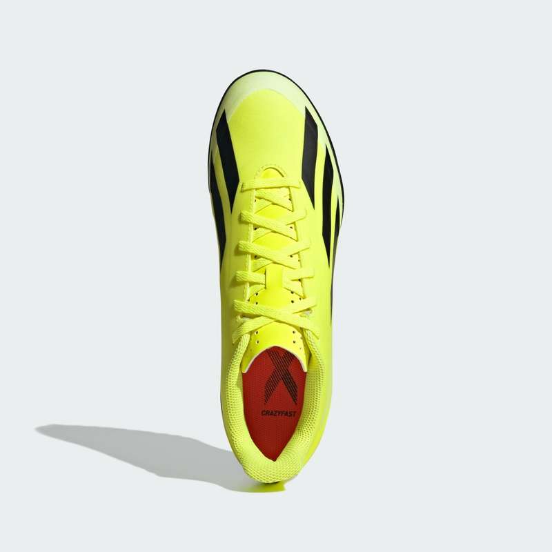 adidas Men's X Crazyfast Club Turf Boots Solar Yellow 2/ Core Black IF0723 Size UK 8 (SA 8)
