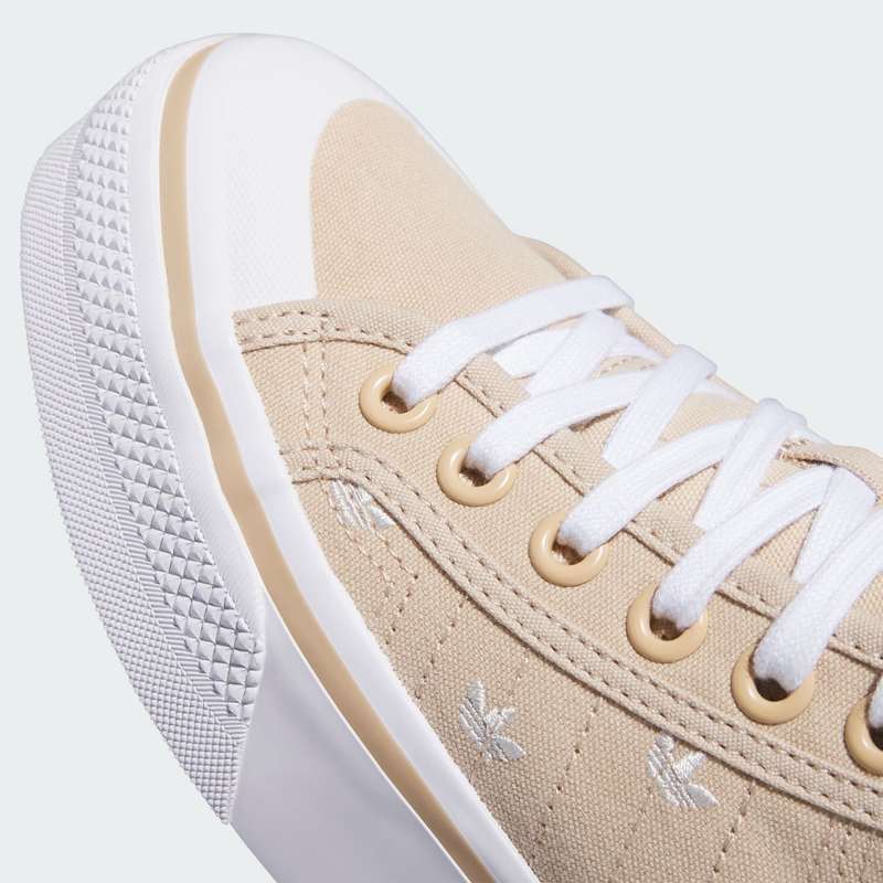 adidas Women's Nizza Platform Mid Magic Beige / Wonder White IG5059 Size UK 7.5 (SA 7.5)