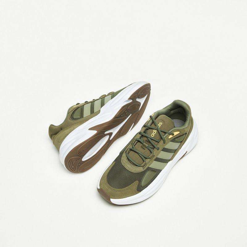 adidas Men's Ozelle Cloudfoam Khaki Green/ Cloud White IG5983 Size UK 10 (SA 10)
