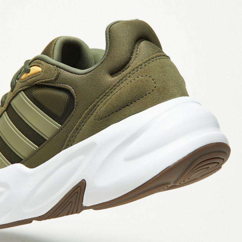 adidas Men's Ozelle Cloudfoam Khaki Green/ Cloud White IG5983 Size UK 10 (SA 10)