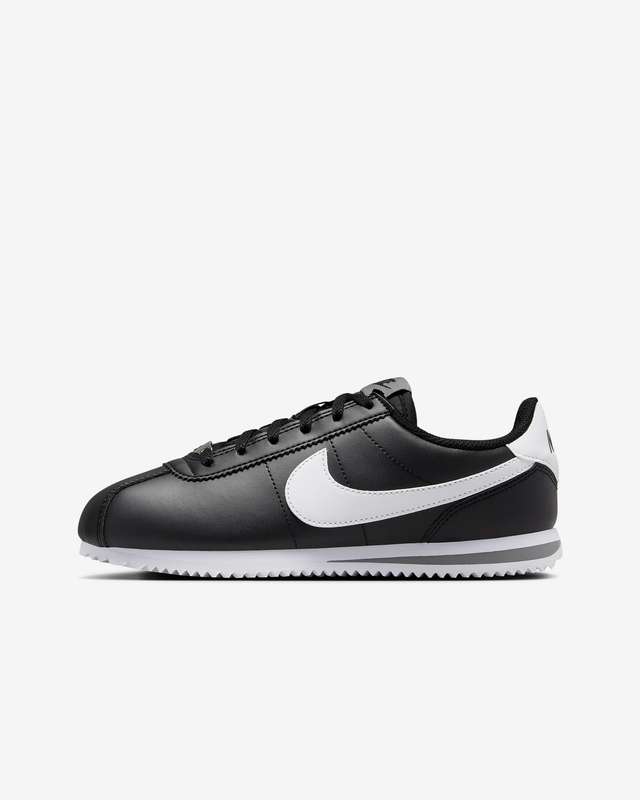 Nike kids UNISEX CORTEZ Black/ White  - Size UK 4