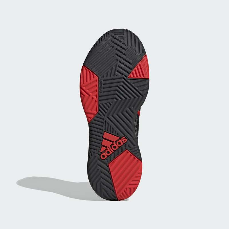 adidas Men`s Own the Game Core Black / White/ Carbon Red H00471 Size UK 8 (SA 8)