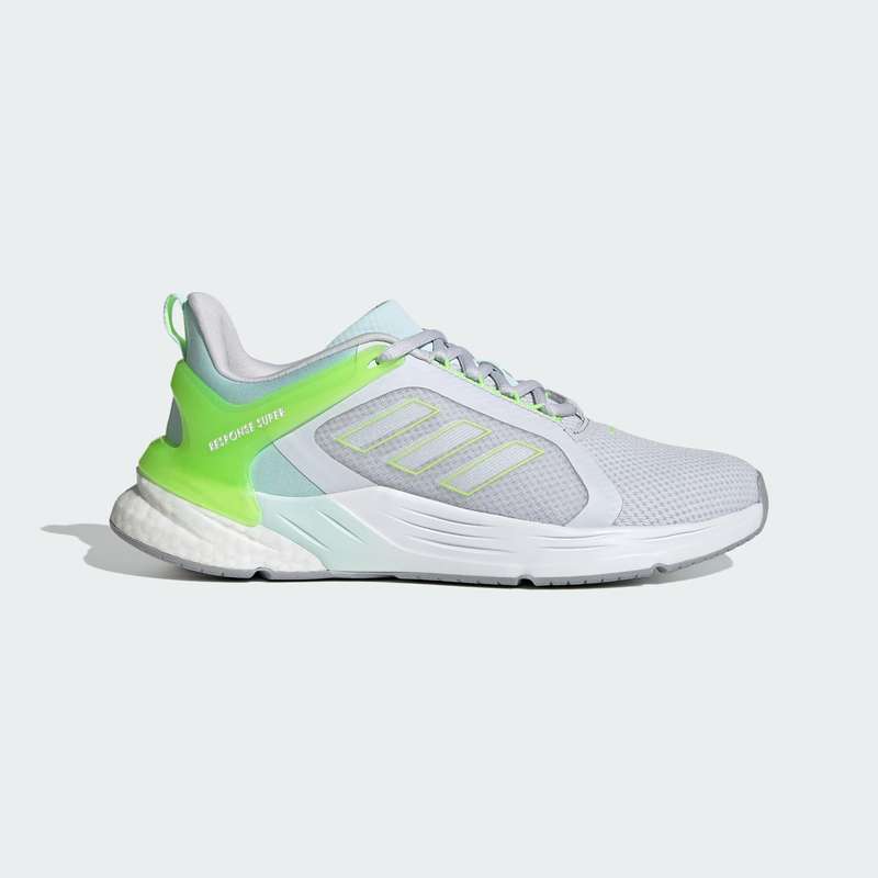adidas Women's Response Super 2.0 Dash Grey / Cloud White / Signal Green H02020 Size UK 5 (SA 5)
