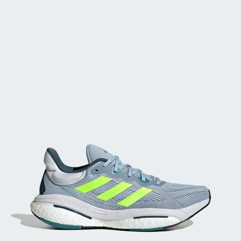 adidas Men`s SOLARGLIDE 6 Wonder Blue/ Lucid Lemon/ Arctic Night IE6799 Size UK 9 (SA 9)