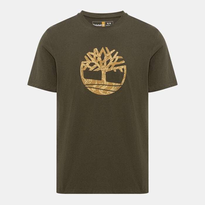 TIMBERLAND Men`s KENNEBEC RIVER CAMO TREE LOGO Green TB0A5YQF Size Extra Large