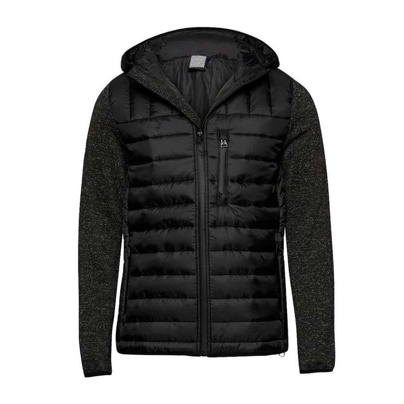 Superdry Men`s Storm Hybrid Zip Up Hooded Jacket Black M2010377A Size 3XL