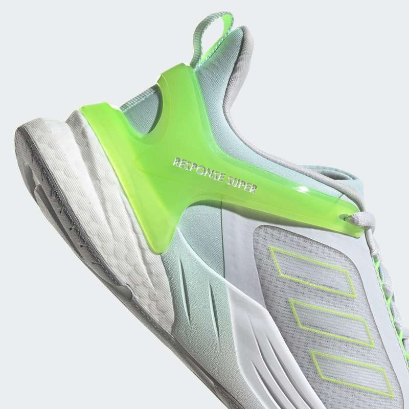 adidas Women's Response Super 2.0 Dash Grey / Cloud White / Signal Green H02020 Size UK 5 (SA 5)