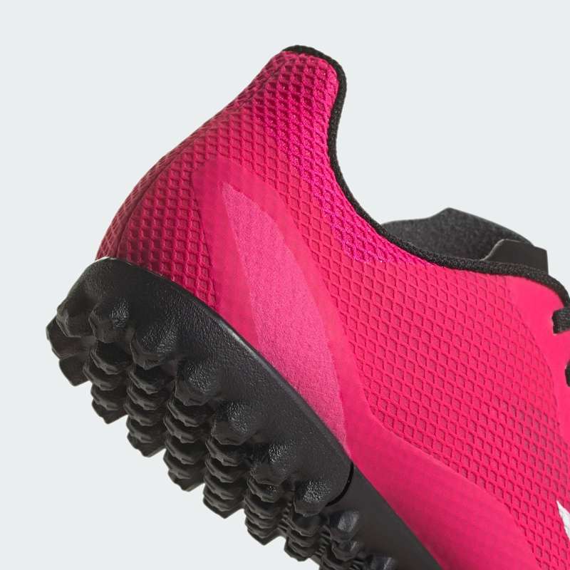 adidas Men's X Speedportal.4 Turf Boots Team Shock Pink 2 / Cloud White GZ2445 Size UK 9.5 (SA 9.5)