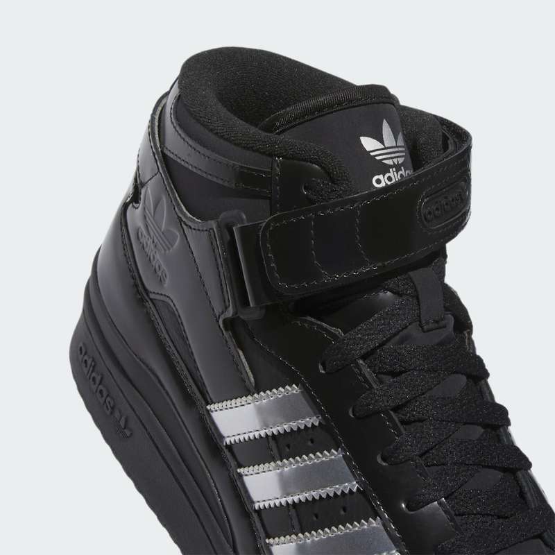 adidas Men`s Forum 84 Mid x Heitor Core Black/ Silver Metallic ID2824 Size UK 10 (SA 10)